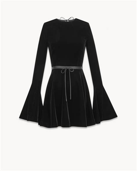 ysl star skater dress|Backless skater dress in velvet .